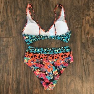 Hilinker Swim Nwt Hilinker Piece Leopard Bikini Swimsuits Vneck